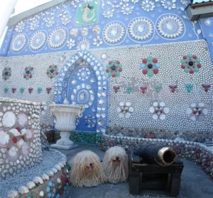 Mosaic seashell house