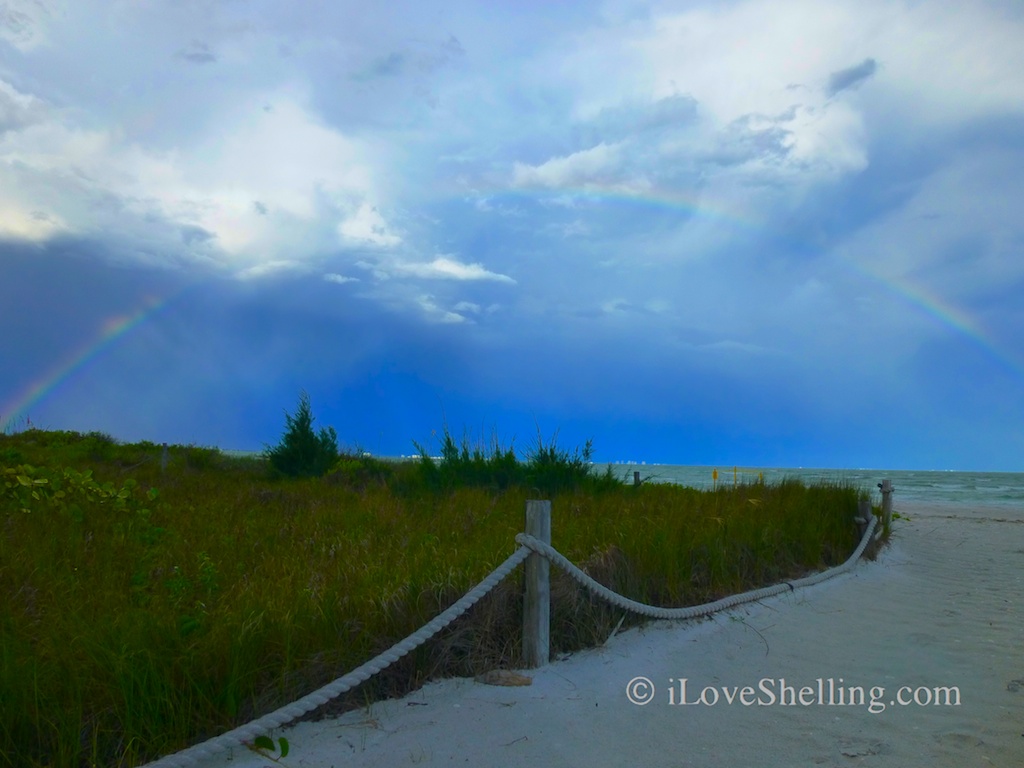  - rainbow-over-Sanibel-beach-path