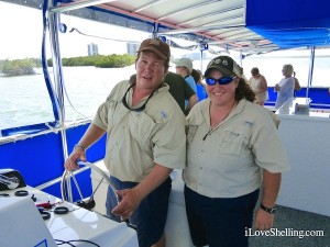 Captain Phil and Meg on Sight Sea-R Shelling Cruise