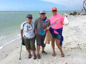 Bonnie michele cindy find shell on Cayo Costa Island Florida