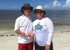 John and Amy from Steamboat vacation Sanibel for shells